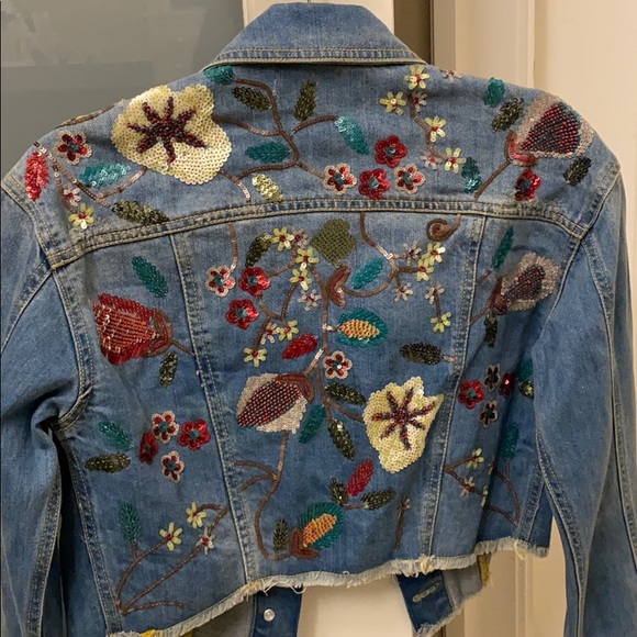 Zara  crop Jean Jacket - Picture 2 of 2